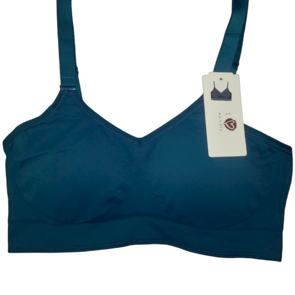 Seamless Comfort Bra Secret Treasures  Colo Blue sizes S & M - Picture 1 of 9